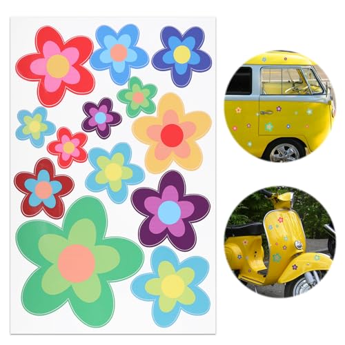 Sticker Blumen, Prilblumen Aufkleber Autoaufkleber Blumen Aufkleber Mülltonnenaufkleber Wetterfest Flowers Blumen Sticker Auto Aufkleber Wetterfest Aufkleber Blumen Sticker Klebeblumen Blumenaufkleber von KAIOWPEIC