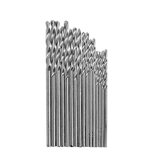 16 Stück 0,8-1,5 mm weißer Stahl Spiralbohrersatz für elektrische Bohrmaschine von KAIXINXIN