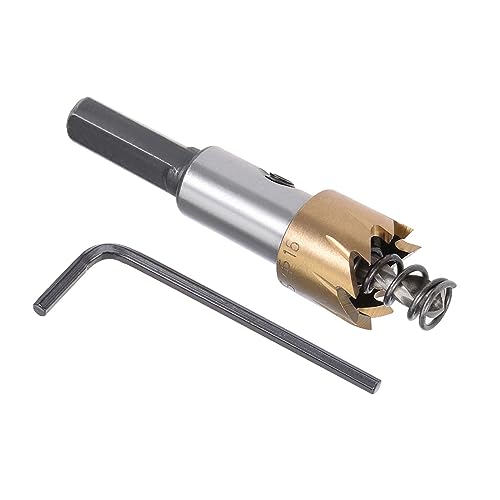 16 mm Bohrung gedreht Drill Bit Cutter Power Tool Metallbohrungen Zimmerei Werkzeuge für Holz Stahl Eisen von KAIXINXIN