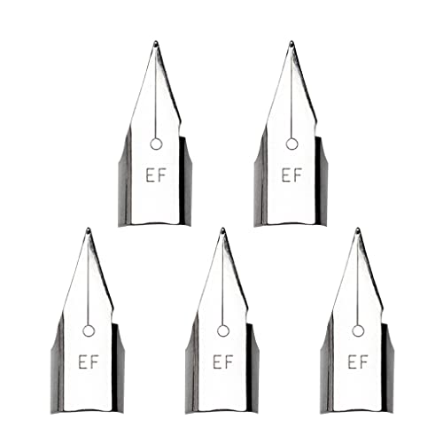 5 Stück gerade für F-Stiftspitze, Ersatz für die meisten Füllfederhalter, Schreibwerkzeuge, Zubehör von KAKASEA