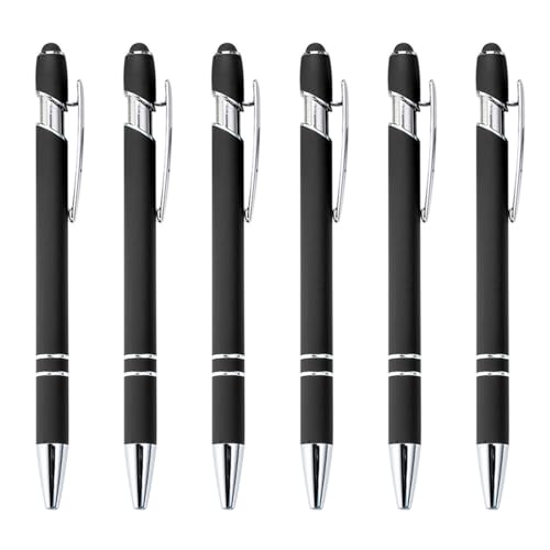 KAKASEA 6 Stück 2-in-1 Kugelschreiber Druckkugelschreiber Büro Unterschrift Stift Business Geschenk Stift für Frauen Männer von KAKASEA