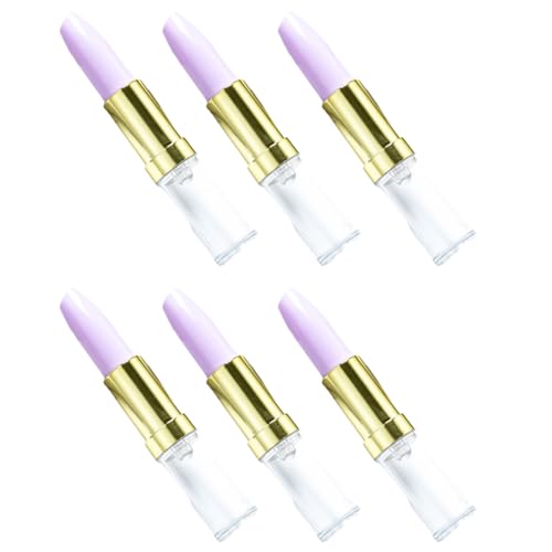 Lippenstift-Kugelschreiber für Damen, Lippenstift-Form, Schreibstift für Büro, Strumpffüller, Dekoration, 6 Stück von KAKASEA