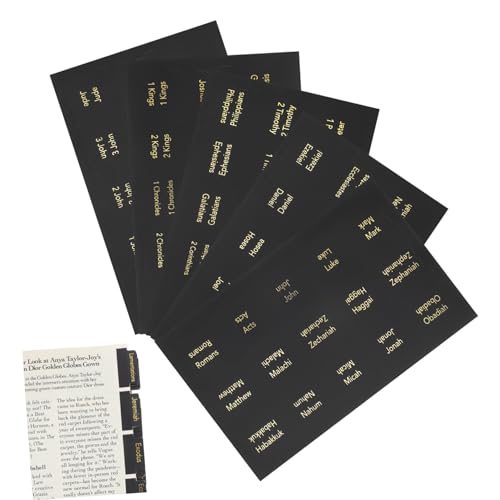 1 Satz Bibelindex-tags Bible Tabs Bibelaufkleber Bibel Tabs Katholische Bibelregisterkarten Bibel-trennblätter Bibel Etiketten Index-tabs Pvc Selbstklebend Black 5 Blatt KALLORY von KALLORY