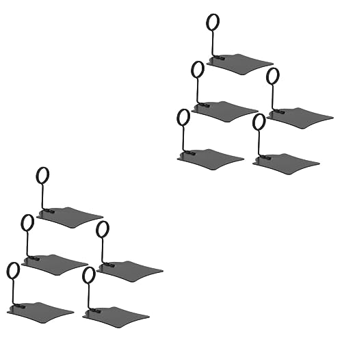 10 Stk Preisschild-clip Korbetiketten Anzeige Von Warenschildern Clip-on-schilderhalter Doppelseitige Etikettenhalter Für Die Anzeige Bildhalter Stehen Displayhalter Metall KALLORY von KALLORY