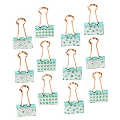 12st Schwalbenschwanzclip Mit Langem Klemmen Schwere Ausführung Büroklammern Farbige Ordner Büroklammer Clips Für Datei Klemmen Organisieren Papier Metall Green KALLORY von KALLORY