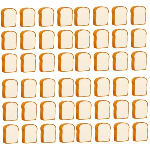 4 Sätze Toast Radiergummi Kunst-radiergummi Brotradierer Cartoon-modell-radiergummis Kinder Dekor Radiergummi Zum Skizzieren Toast-radiergummis Halloween-puzzle Khaki 12 Stück * 4 KALLORY von KALLORY