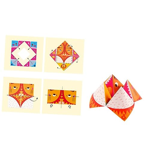 KALLORY 1 Karton 152 Blatt Papiere Falten Bastelpapier Papier Falten Farbiges Papier Kunst-origami-papierspielzeug Faltpapier Selber Machen Quadratisches Papier Cartoon-papier von KALLORY