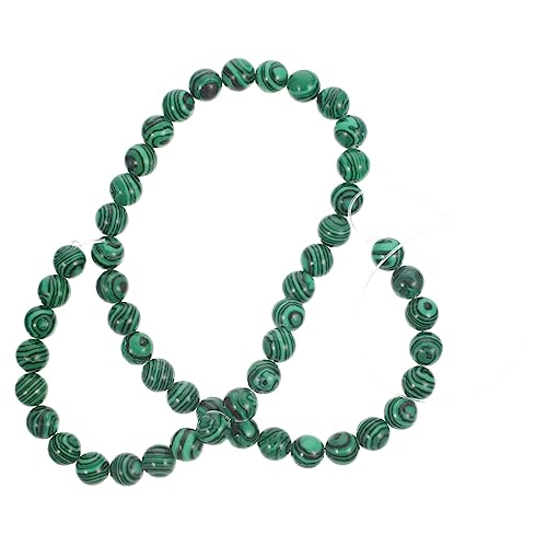 KALLORY 1 Lose Perlen in Malachitgrün flache Perlen Chip-Perlen kleine goldene Zwischenperlen Webstuhl gemstone beads edelstein schmuck elegante lose Perlen steinperlen selber machen Green von KALLORY