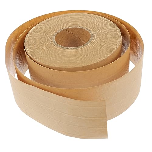 KALLORY 1 Rolle Papierband Bilderband Zum Einrahmen Braunes Kraftpapier Verpackungszubehör Multifunktions Verpackungsband Polycarbonat Papier Kartonband Beschreibbares Klebeband von KALLORY