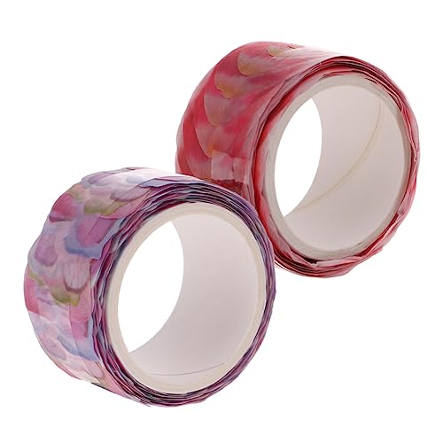 KALLORY 1 Rollen Washi-klebeband Blumen-washi-tape Dekoratives Bastelband Diy Washi Tape Washi-tape Für Scrapbooking Farbige Aufkleber Sammelalbum Blumenaufkleber Pflanzen-washi-tape von KALLORY