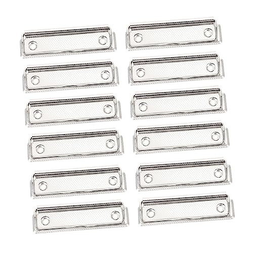 KALLORY 1 Satz Briefpapier-clip Clips Für Schul-klemmbretter Dateiclips Schreiben Dokumentenablageklammern Taschenklemmbretter Clipboard-clips Ordner Für Bürobedarf Eisen Silver 15st von KALLORY