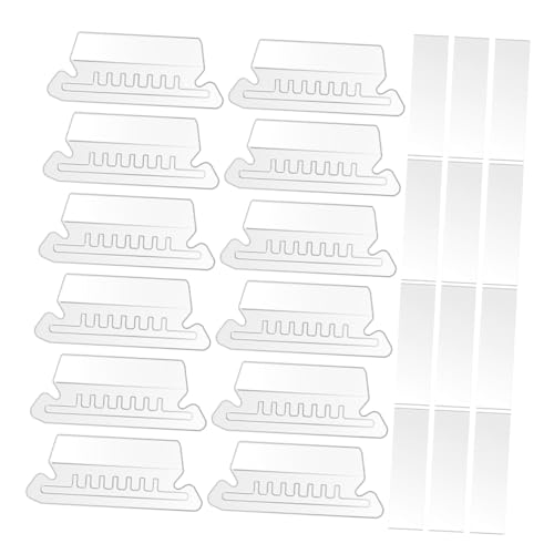 KALLORY 1 Satz Etikettenhalter Ordner Zum Organisieren Von Dokumenten Registerkarten Für Dateiidentifikationsordner Aktenordner Hängen Aufhängelaschen Und -einsätze Pvc Transparent von KALLORY