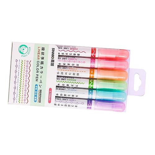 KALLORY 1 Satz Farbstift Für Die Tasche Professionelle Zeichenstifte Büroartikel Art Markers Schüler Kunstmarker Handbuchmarker Lesezeichen Büro Mark Stift Buchmarker Beachten Plastik 6st von KALLORY