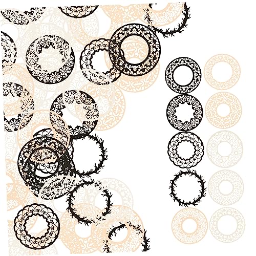 KALLORY 1 Satz Hohlmaterial Papier Diy-scrapbooking-material Papier Diy Material Papier Antikes Scrapbook-papier Retro-bastelpapier Kreatives Papier Für Einklebebuch Backpapier 40 Blatt von KALLORY