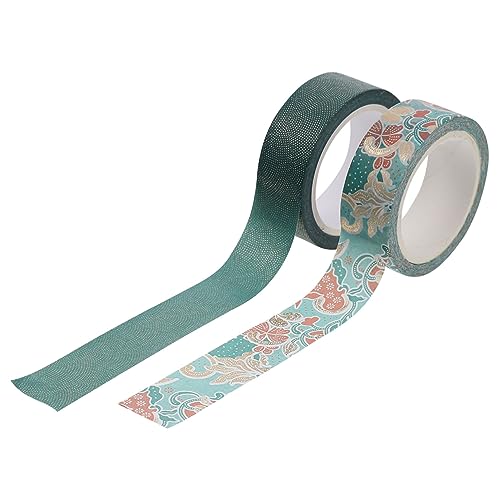 KALLORY 1 Satz Klebebandtasche Dekoratives Heißprägeband Washi-klebebänder -washi-tape Dekorativer Abdeckaufkleber Dekorative Aufkleber Selber Machen -klebeband Papier 2st von KALLORY