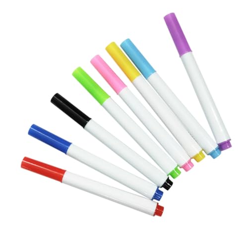 KALLORY 1 Satz Löschbarer Whiteboard-marker Trockener Löschstift Whiteboard-stifte Für Das Klassenzimmer Kleine Trocken Abwischbare Marker Löschbare Markierungen Plastik 8st von KALLORY