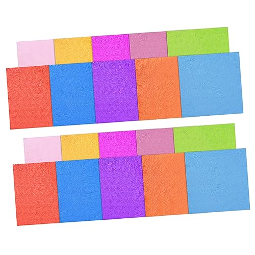 KALLORY 1 Satz Origami Glitzerpapier Farbiges Papier Kit Zur Papierherstellung Geschenkpapier Bastel Materialien Endlospapier Kraftpapier Handgemachtes Diy-papier Bastelpapier 100st von KALLORY