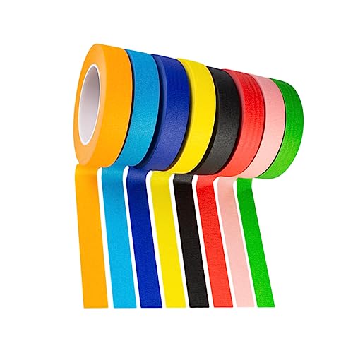 KALLORY 1 Satz Regenbogen-washi-tape Farbiges Klebeband Regenbogenband Auto Klebeband Scrapbooking-bänder Washi-tape Für Die Dekoration Dekoratives Klebeband Zum Basteln Plastik 8 Rollen von KALLORY