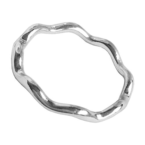 KALLORY 1 Satz Schmuck Diy Ring Weichnachtsgeschke Armband Zubehör Silberringe Silber Ring Schmuckverbindungen Verbindungsring Ohrringe Biegeringe Kette Biegering Metallringe Silver 20st von KALLORY