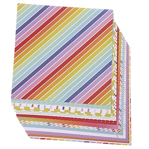 KALLORY 1 Satz Taschenrohpapier Foto Scrapbook-versorgung Hand Papier Müll Kreativpapier Scrapbook Paper Sammelalbum Dekorative Papiere Scrapbook-material Zum Selbermachen 24 Blatt von KALLORY