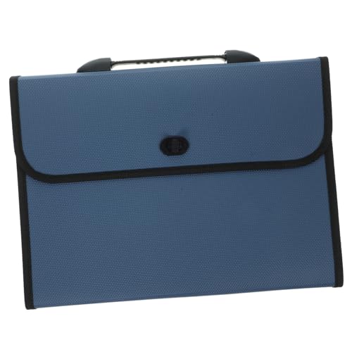 KALLORY 1 Satz Von Aktentaschen Dokumentenorganisator Geldschein-organizer Mit Taschen Tragbare Ordner Acordian Aktenverwalter Akkordeon-datei-organizer Blue Plastik von KALLORY