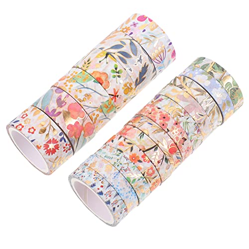 KALLORY 1 Satz Washi-tape Washi Tape Zum Verpacken Von Geschenken Tagebuchband Abdeckband The Washi Tape Schulsachen Aufkleber Washi Tape Für Diy Papier Klebeband 18 Rollen von KALLORY