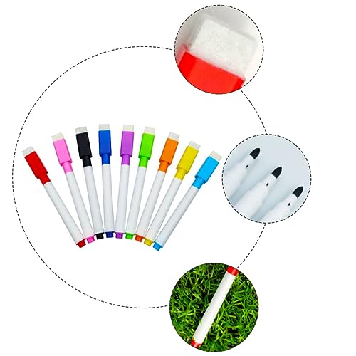 KALLORY 1 Satz Wischen Sie Den Marker Mit Einer Bürste Ab Whiteboard-marker Flüssig Stand Kreide Planke Nachricht Weiße Brettstifte Bretter Whiteboard-versorgung Schule Led Plastik 45st von KALLORY