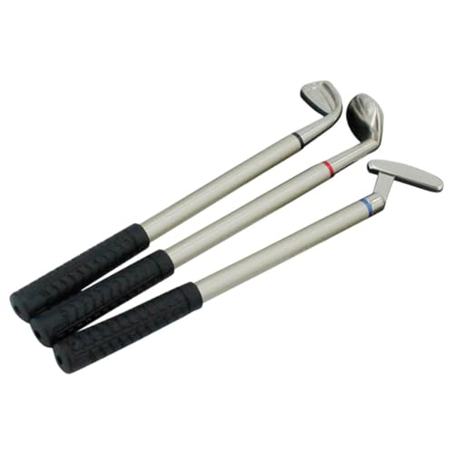 KALLORY 1 Schachtel Golf-geschenkstift Bürogeschenke Herren Golfbälle Kugelschreiber Für Zu Hause Zum Golfen Kugelschreiber Für Den Schreibtisch Mini-desktop Zinklegierung von KALLORY