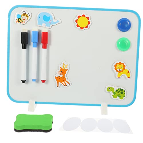 KALLORY 1 Set Magnetisches Whiteboard Tischstaffelei Whiteboard Schreibtabletts Für Kinder Tischplatte Magnetische Staffelei Whiteboard Kleines Whiteboard Magnetisch Tragbar von KALLORY