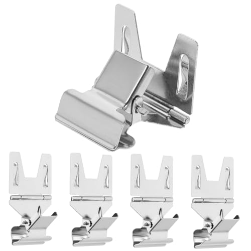 KALLORY 10 Sätze Preisschild-clip Doppelschild-clip Warenpräsentationsclips Clips Mit Tag Clip-klemme Clip Für Gefrierbeutel Rack-schilderhalter Silver Galvanisiertes Eisen 5 Stück * 10 von KALLORY