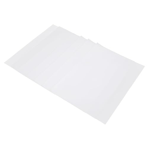 KALLORY 100 Blatt bedruckbares Pauspapier leeres durchscheinendes Papier klares Pauspapier bedruckbares Transparentpapier Zeichenpapier Papier durchscheinend bedruckbar Lackmuspapier Weiß von KALLORY