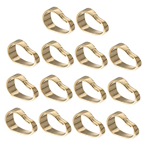 KALLORY Halskettenanhänger Verbindungsstücke Quetschclips Quetschclips DIY Schmuckherstellung Zubehör Für Halsketten Und Armbänder von KALLORY