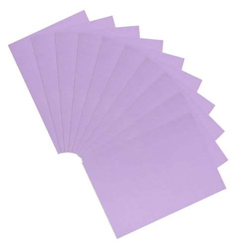 KALLORY 10st Kartenvorrat Karton Farbig Bastelkarton Weihnachtlicher Farbiger Karton Buntes Kartenmaterial Karton Weihnachten Halloween-karton Dekorativer Karton Farbkarton Papier Violett von KALLORY