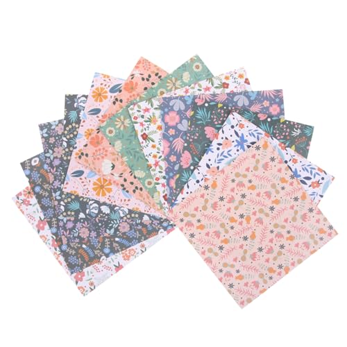 KALLORY 12 Blätter Blumenmaterialpapier Trägerpapier Selber Machen Scrapbooking Diy Papier Hand Papier Bastelpapier Sammelalbum Diy Papier Backpapier Doppeltes Offsetpapier von KALLORY