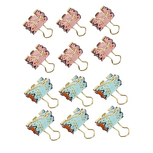 KALLORY 12St Spitze langen clip scrapbook scrap book notizhalter Binder Clips büromaterial Niedliche Heftklammern Binderclip Dateiorganisation von Clips Heftklammern aus Metall von KALLORY