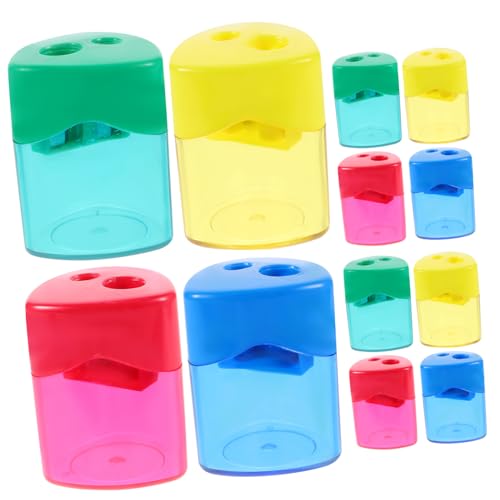 KALLORY 12St büromaterial bürogadges Handheld sharpener Zeitersparnis Mini-Handspitzer kinder bleistifte Taschenspitzer Farbstifte praktische Bleistiftspitzer Handbleistiftspitzer Plastik von KALLORY