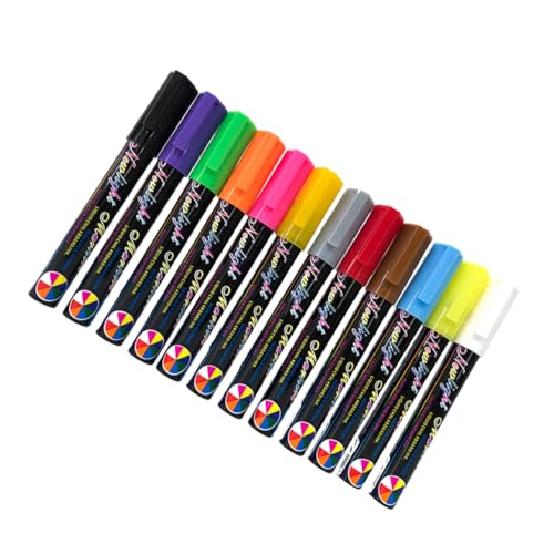 KALLORY Löschbarer Fluoreszenzmarker Flüssige Kreide 6 Mm Spitze Whiteboard-marker Büro Schule von KALLORY