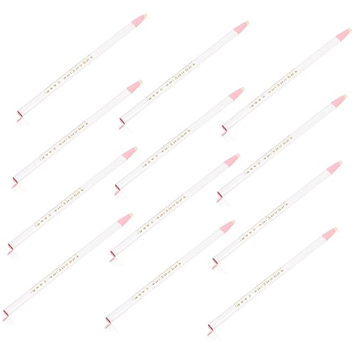 KALLORY 12st Textmarker Bleistift Federmäppchen Aus Blech Basierend Schwammwischerstifte Radiergummis Punkt Porzellan-marker Eyeliner-stift Markierungen Kohlestifte Weiß Wachsmalstift von KALLORY