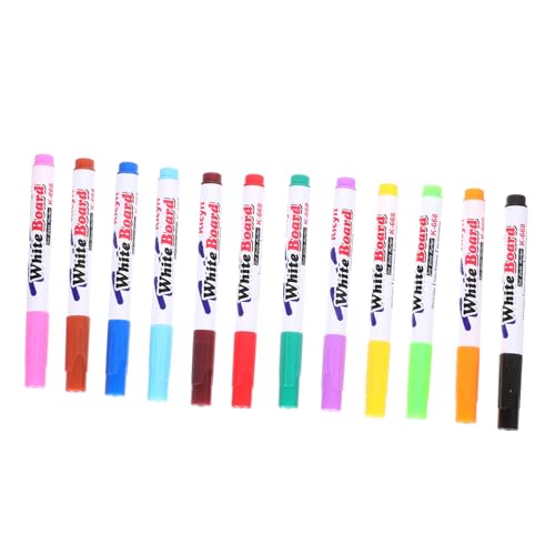 KALLORY 12st Whiteboard-stift Schulbedarf Tragbare Whiteboard-marker Schwimmende Malstifte Wassermarker Kreidemarker Für Tafel Stifte Für Wasserstift Malen Stifte Plastik von KALLORY