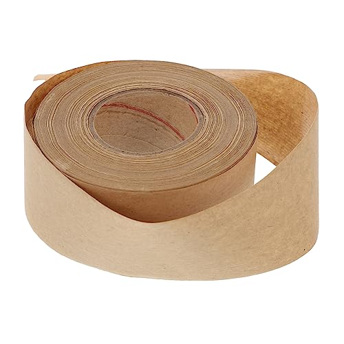 KALLORY 1Stk Klebeband aus Kraftpapier Klebeband, strapazierfähig verstärktes Papierband wasseraktiviertes Klebeband verpackungsmaterial packing tape Packband abdichten Kraftdichtband von KALLORY