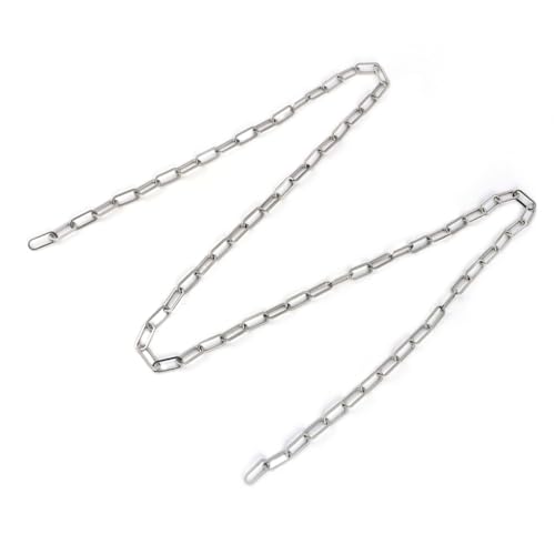 KALLORY 1Stk edelstahlketten bag chain svarowksy halskette silberketten halsreif Verlängerungsschwänze für Schmuck Kette aus Sterlingsilber lange kette selber machen Halskettenkette Silver von KALLORY