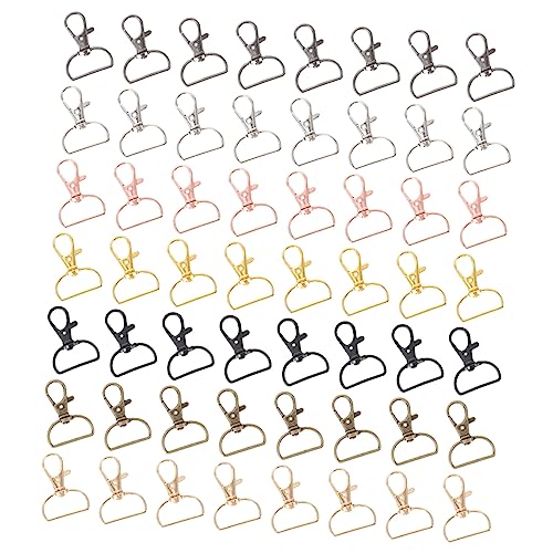 KALLORY 1set Schlüsselanhänger Bastelbedarf Umhängeleine Schlüsselhalsband Schlüsselarmband Verriegelungsklemme Schlüsselbund Abs Kettenverschlüsse Metallverschlussclips Legierung 70pcs von KALLORY