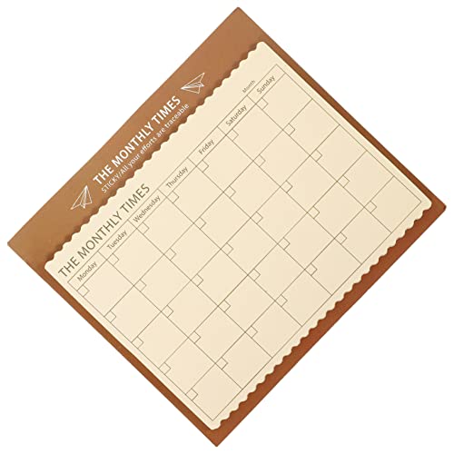 KALLORY 1stk Geschäftsplan Liste Gewohnheit Zeit Magnetischer Essensplaner Kühlschrank Kalender Whiteboard-kalender Plantafel Notizblöcke Magnetisches Whiteboard Für Den Kühlschrank Papier von KALLORY