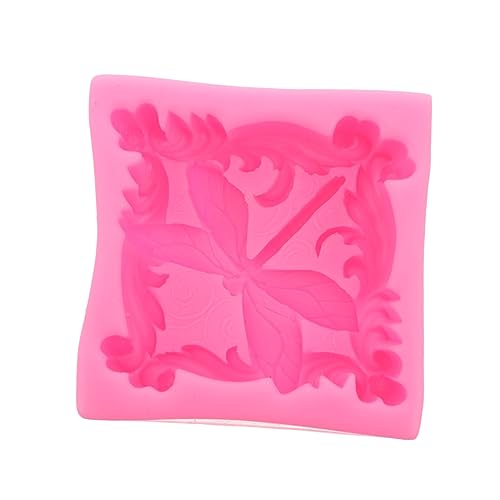 KALLORY 1stk Silikonform Fondant Backgeschirr Funkeln Runde Kuchenform Zinn Ausziehbare Rechteckige Ringform Für Mousse-kuchen Kochformen Bausatz Wabenkuchenform Kugel Kieselgel Rosa von KALLORY