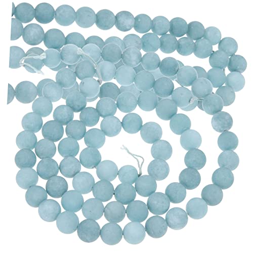 KALLORY 2 Aquamarinperlen Charms-Perlen Perlen-Anhänger Bastelperlen Schmuckherstellung aus Perlen wheinatsgeschenke gemstone beads Schmuckperlen Steinperlen zum Selbermachen Naturstein von KALLORY