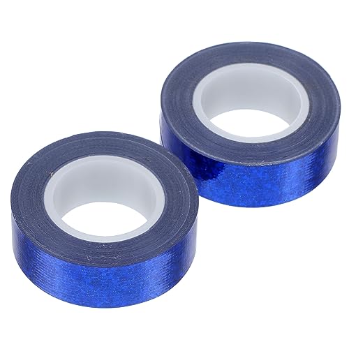 KALLORY 2 Rollen Starkes Klebeband Panzerband Reparaturband Dekorband Robustes Klebeband Zum Abdichten Von Rohren Washi Masking Tape Folie Washi Tape Washi Papierband Blaue von KALLORY