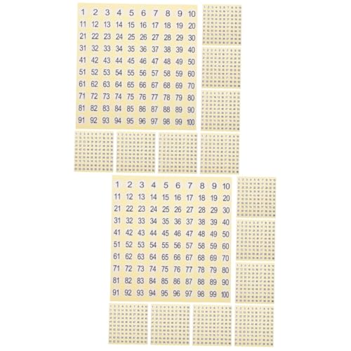 KALLORY 2 Sätze Aufkleber Mit Klassifizierungsnummern Vielzweckleiter Nummern Aufkleber Nummernaufkleber Nummer Inventaraufkleber Stickbilder Registerkarten Aufklebernummern 15 Blatt * 2 von KALLORY