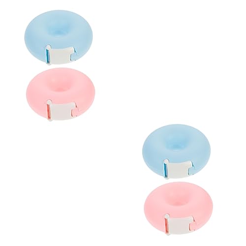 KALLORY 2 Sätze Bandschneider Tape Dispenser Tape Cutter Schneidewerkzeug Für Klebeband Dekoratives Klebeband Wimpernband Nützliche Bandhalter Washi-tape-spender Abs Blue 2 Stück * 2 von KALLORY