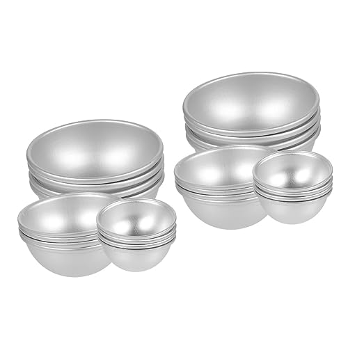 KALLORY 2 Sätze Form Für Badesalzkugeln Schokoladenform Kerzenformen Cajas Handgemachte Seifenformen Diy Seifenform Backen Liefern Kuchenform Liefern Aluminiumlegierung Silver 12 Stück * 2 von KALLORY