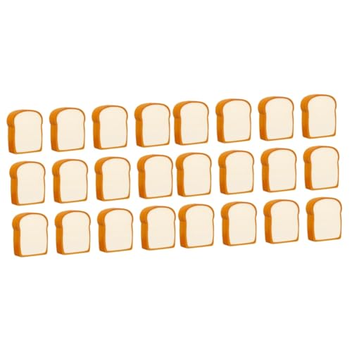 KALLORY 2 Sätze Toast Radiergummi Radierer Kinder Radiergummi Kinder Entzückende Radiergummis Mini Lebensmittel Radiergummis Puzzle Entzückende Brotmodell-radiergummis Khaki 12 Stück * 2 von KALLORY